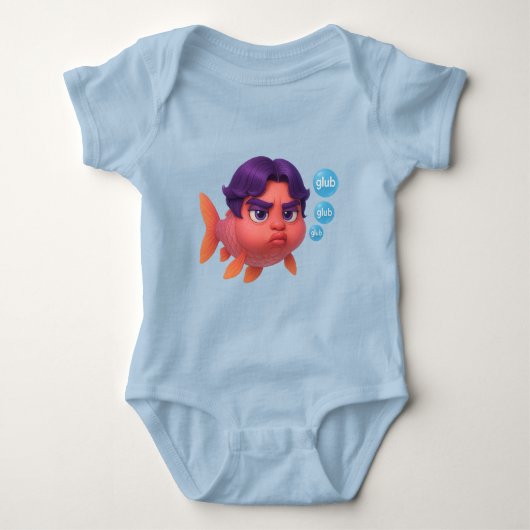 Grumpy Koi Glub Club - Schattigee Paarse-Haired Fi Romper (Voorkant)