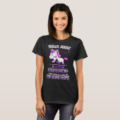 Grumpy Leiomyosarcoma Unicorn ik heb Leiomyosarcom T-shirt (Voorkant volledig)