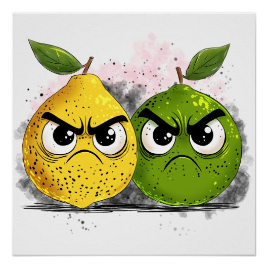 Grumpy Lemon Grumpy Limoen Perfect Poster (Voorkant)