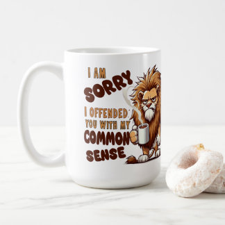 Grumpy Lion Coffee Mug – Funny Sarcastic Quote Koffiemok