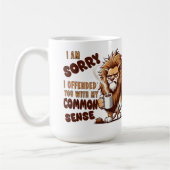 Grumpy Lion Coffee Mug – Funny Sarcastic Quote Koffiemok (Links)