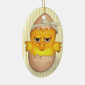 Grumpy Little Chick Keramisch Ornament (Rechts)