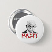 Grumpy, maar lieflijk ronde button 5,7 cm (Voorkant /achterkant)