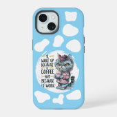 Grumpy maar Schattig - Cartoon Cat Phone Case iPhone 15 Case (Achterkant)