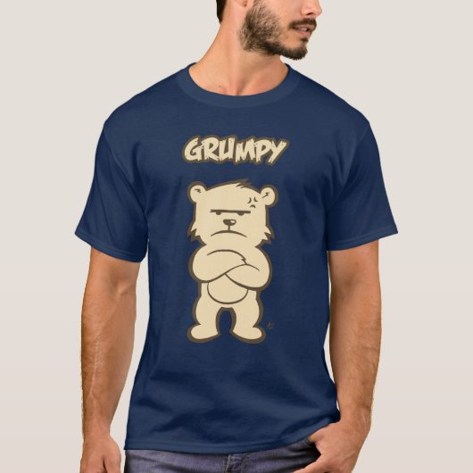 GRUMPY Mannen T-shirt (Voorkant)
