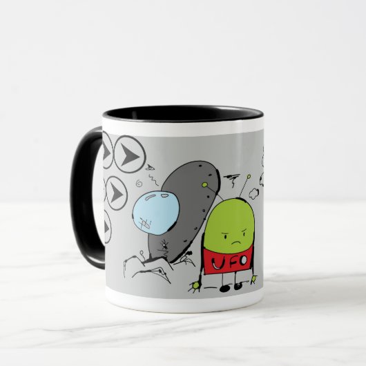 Grumpy Martian Mok (Voorkant links)