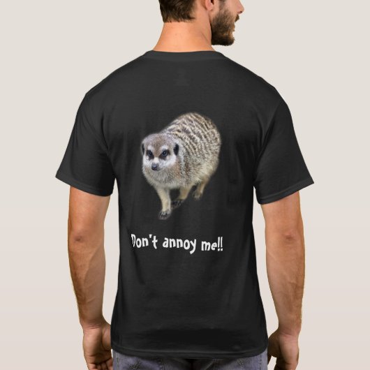 Grumpy meerkat t-shirt (Achterkant)