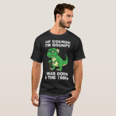 Grumpy millennial or boomer T-Rex T-shirt (Voorkant volledig)