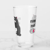 Grumpy mode on funny fat cat glas (Rechts)