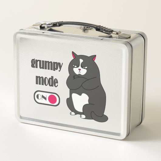 Grumpy mode op een rare vetkat (Achterkant)