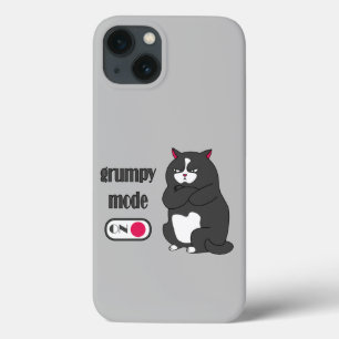 Grumpy mode op een rare vetkat Case-Mate iPhone case