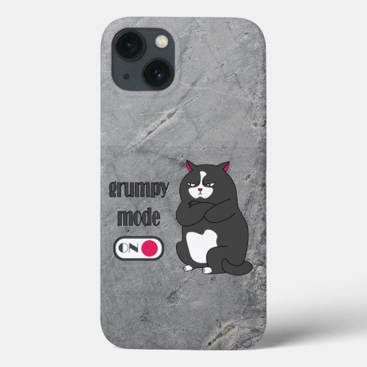 Grumpy mode op een rare vetkat Case-Mate iPhone case (Achterkant)