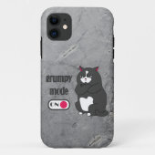 Grumpy mode op een rare vetkat Case-Mate iPhone case (Achterkant)