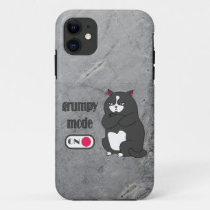 Grumpy mode op een rare vetkat Case-Mate iPhone case
