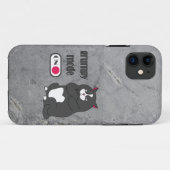 Grumpy mode op een rare vetkat Case-Mate iPhone case (Achterkant (horizontaal))