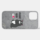 Grumpy mode op een rare vetkat Case-Mate iPhone case (Achterkant (horizontaal))