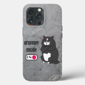 Grumpy mode op een rare vetkat Case-Mate iPhone case (Achterkant)