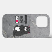 Grumpy mode op een rare vetkat Case-Mate iPhone case (Achterkant (horizontaal))