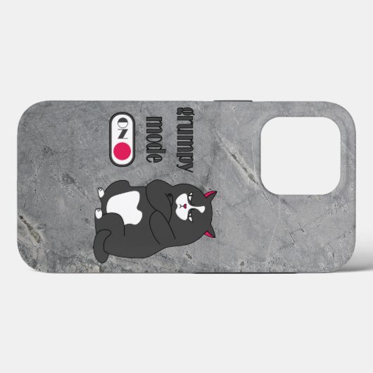 Grumpy mode op een rare vetkat Case-Mate iPhone case (Achterkant (horizontaal))