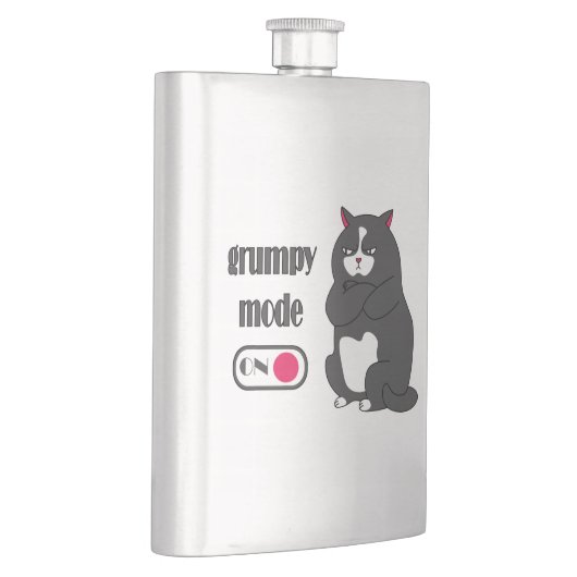Grumpy mode op een rare vetkat flacon (Rechts)