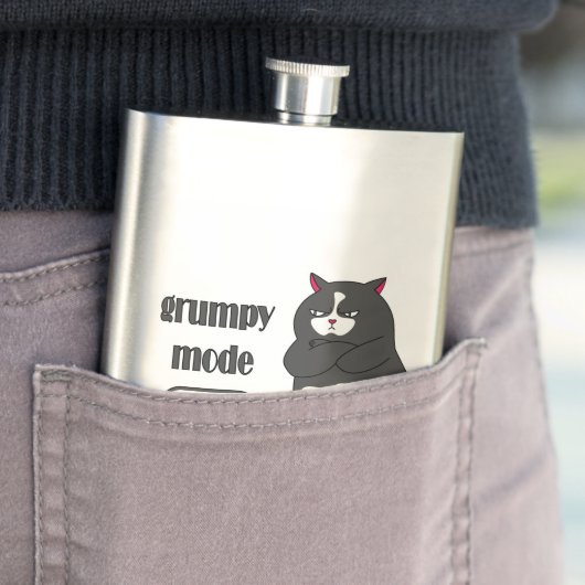 Grumpy mode op een rare vetkat flacon (Voorbeeld)