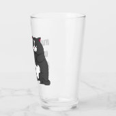Grumpy mode op een rare vetkat glas (Links)