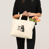 Grumpy mode op een rare vetkat mini tote bag (Voorkant (product))