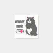 Grumpy mode op een rare vetkat post-it® notes (Voorkant)