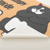 Grumpy mode op een rare vetkat sherpa deken (3/4)