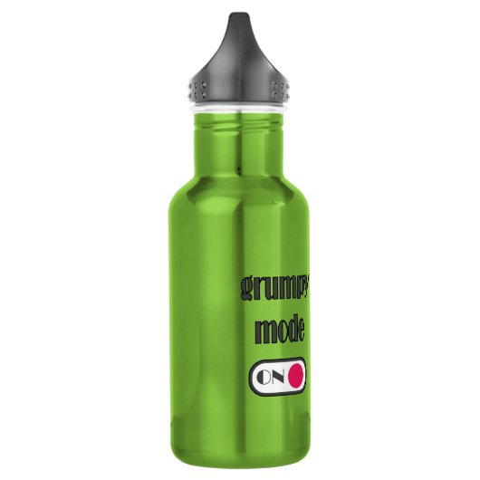 Grumpy mode op een rare vetkat waterfles  (Links)
