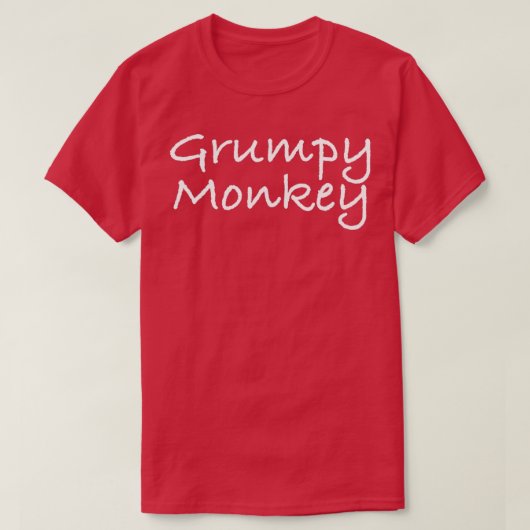 Grumpy Monkey T-shirt (Design voorkant)