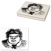 Grumpy Monster Rubber Art Stamp Rubberstempel (Gestempeld)