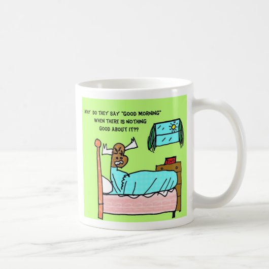 Grumpy Moose "Good Morning" Mok - Gepersonaliseerd (Rechts)