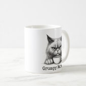 Grumpy Morning Cat Coffee Mug Koffiemok (Voorkant rechts)