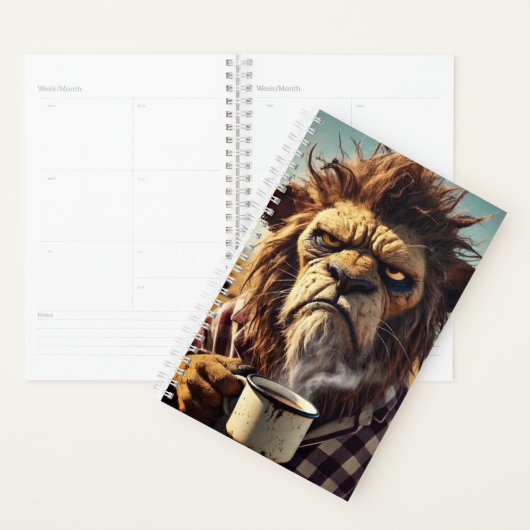 Grumpy Morning Lion Planner (Display)