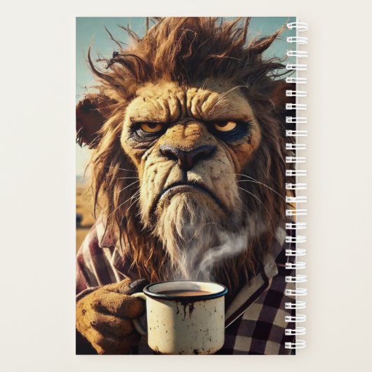 Grumpy Morning Lion Planner (Achterkant)