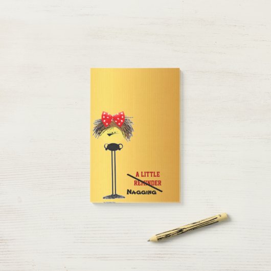 Grumpy nag post-it® notes (Op bureau)
