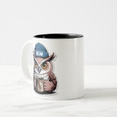 Grumpy Night Owl Tweekleurige Koffiemok (Voorkant links)