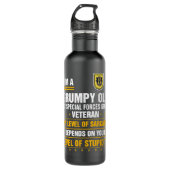 Grumpy Old 1st Special Forces Group Veteran Father Waterfles (Voorkant)