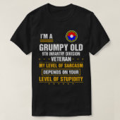 Grumpy Old 9th Infantry Division Veteran Day Chris T-shirt (Design voorkant)