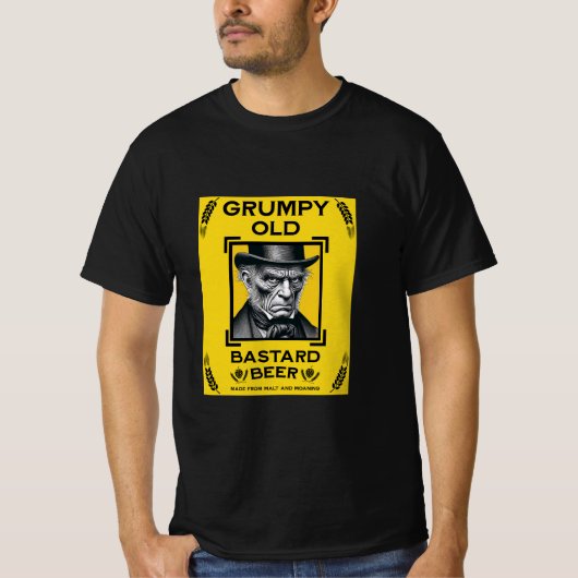 Grumpy Old Bastard Beer T-shirt (Voorkant)