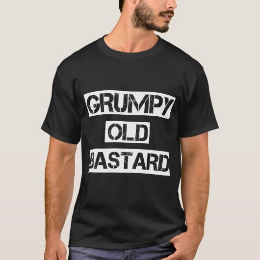 Grumpy Old Bastard T-shirt (Voorkant)