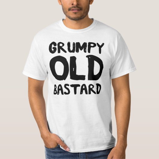 Grumpy Old Bastard T-shirt (Voorkant)