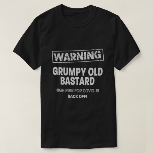 Grumpy Old Bastard T-shirt (Design voorkant)