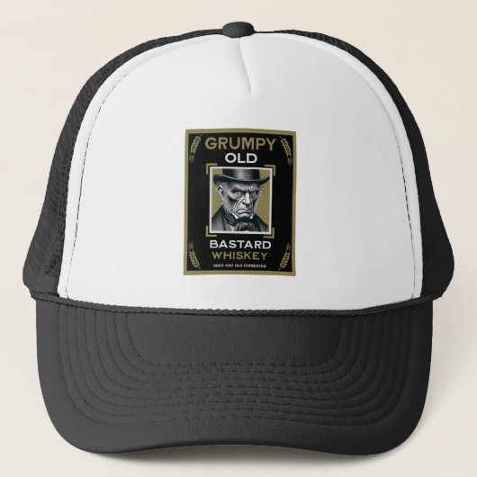 Grumpy Old Bastard Whiskey Trucker Pet (Voorkant)