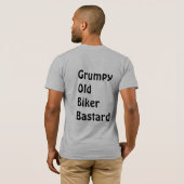 Grumpy Old Biker Bastard T-shirt (Achterkant volledig)