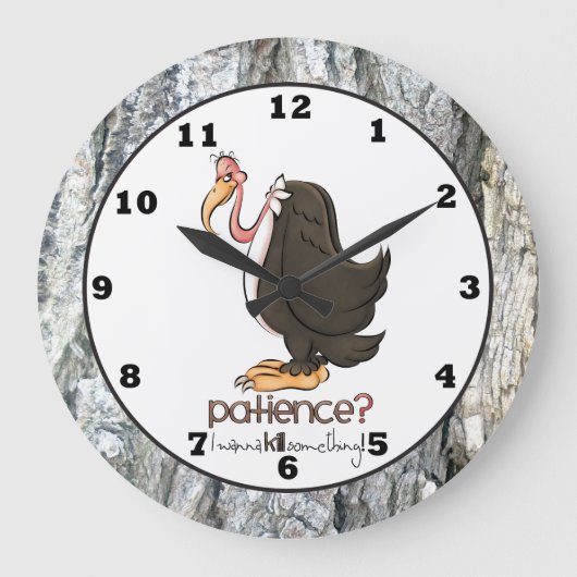 Grumpy Old Buzzard wall klok (Voorkant)