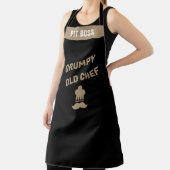 Grumpy Old Chef Humor op maat gepersonaliseerd Schort (Insitu)