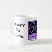 Grumpy Old Crone een Cheeky Witch Cup/Mok Koffiemok (Voorkant links)