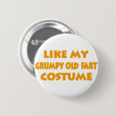 Grumpy old fart Costume Ronde Button 5,7 Cm (Voorkant /achterkant)